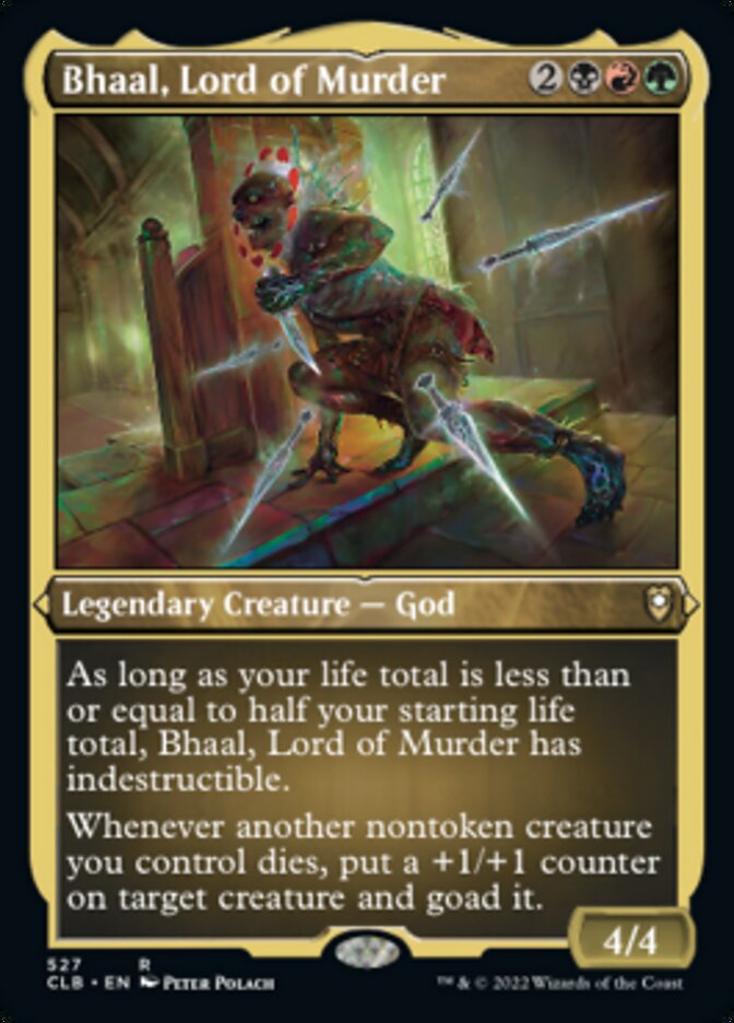 Bhaal, Lord of Murder (Foil Etched) [Commander Legends: Battle for Baldur's Gate] | Good Games North