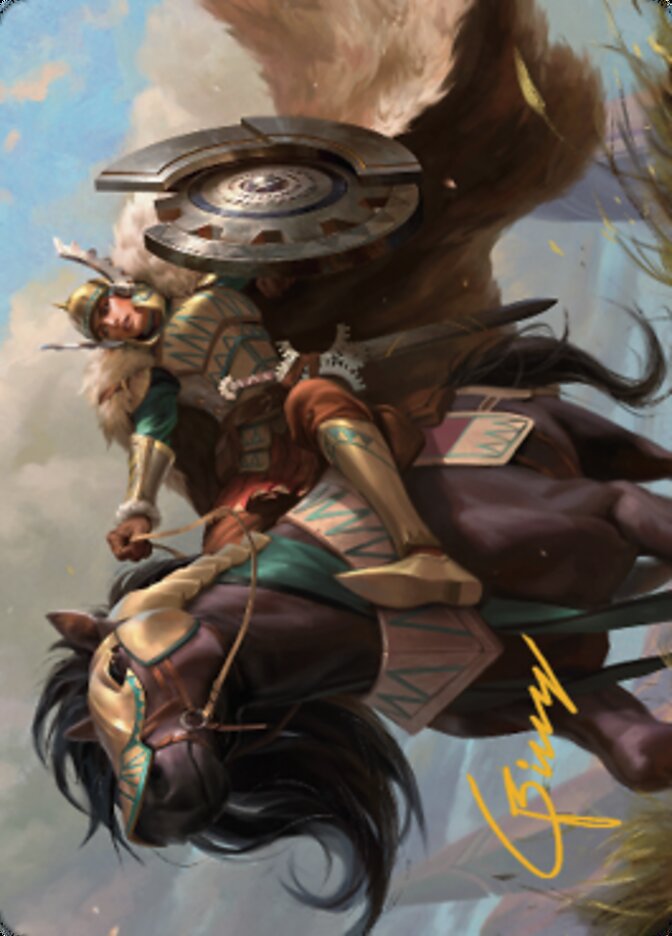 Knight of Dawn's Light Art Card (Gold-Stamped Signature) [Dominaria United Art Series] | Good Games North