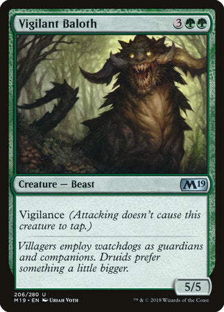 Vigilant Baloth [Core Set 2019] | Good Games North