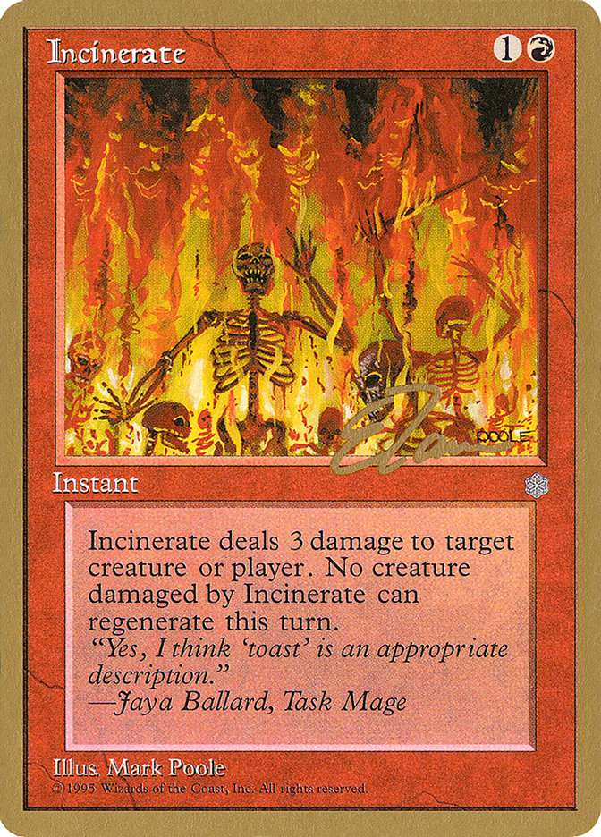 Incinerate (Eric Tam) [Pro Tour Collector Set] | Good Games North