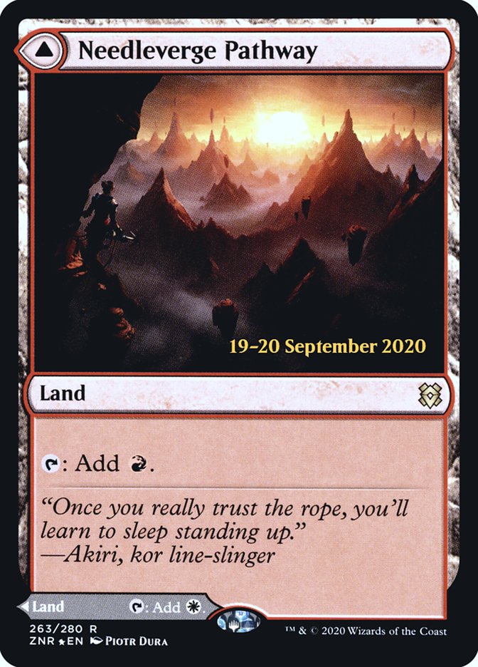 Needleverge Pathway // Pillarverge Pathway  [Zendikar Rising Prerelease Promos] | Good Games North