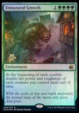 Unnatural Growth [Innistrad: Midnight Hunt Prerelease Promos] | Good Games North