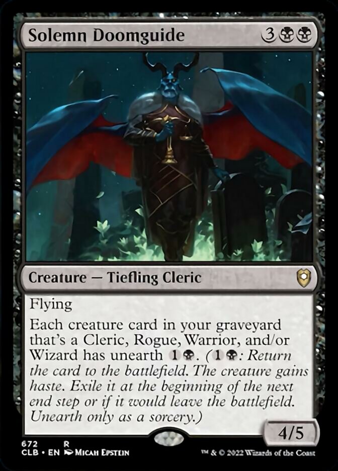 Solemn Doomguide [Commander Legends: Battle for Baldur's Gate] | Good Games North