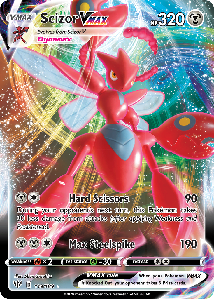 Scizor VMAX (119/189) [Sword & Shield: Darkness Ablaze] | Good Games North