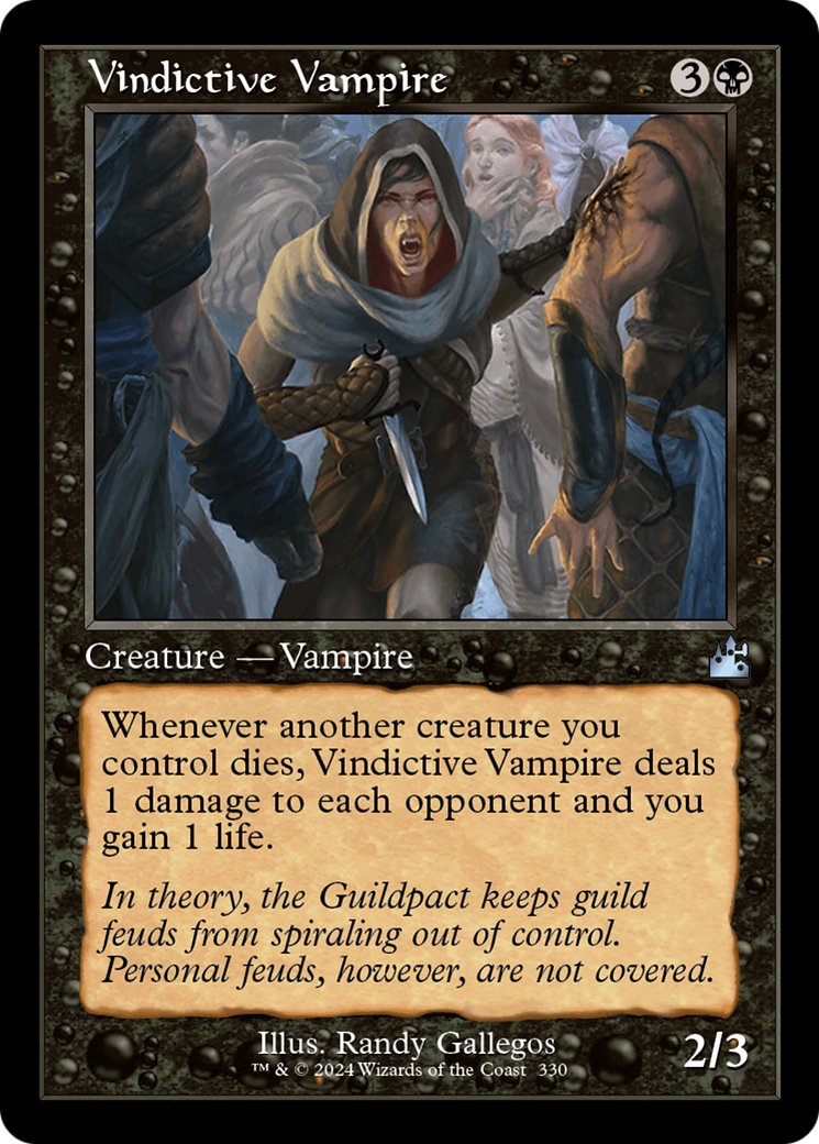 Vindictive Vampire (Retro Frame) [Ravnica Remastered] | Good Games North