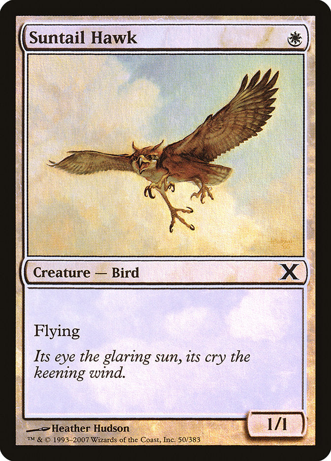 Suntail Hawk (Premium Foil) [Tenth Edition] | Good Games North