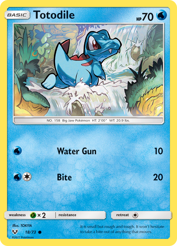 Totodile (18/73) [Sun & Moon: Shining Legends] | Good Games North