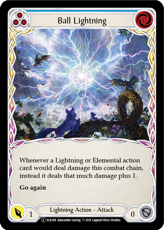 Ball Lightning (Blue) [U-ELE188] Unlimited Rainbow Foil | Good Games North