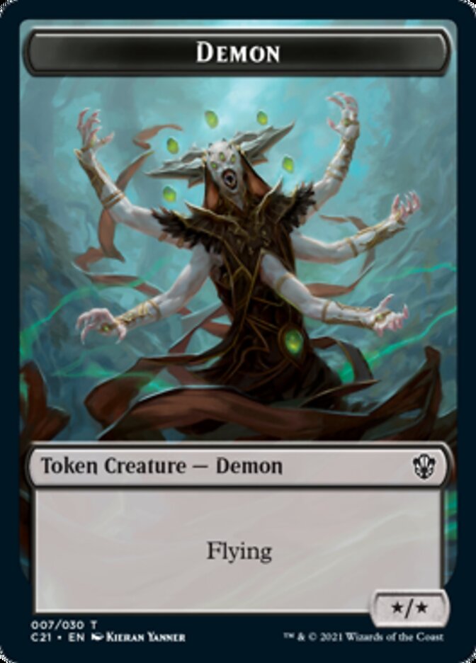 Demon // Fungus Beast Token [Commander 2021 Tokens] | Good Games North