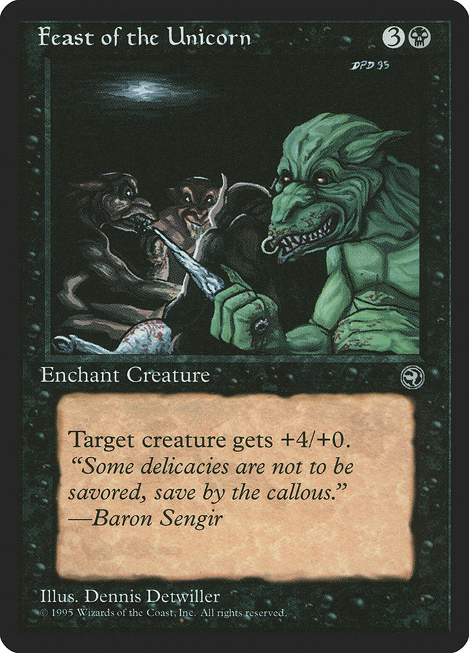 Feast of the Unicorn (Baron Sengir Flavor Text) [Homelands] | Good Games North