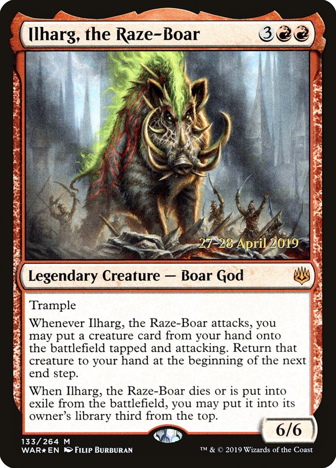 Ilharg, the Raze-Boar  [War of the Spark Prerelease Promos] | Good Games North