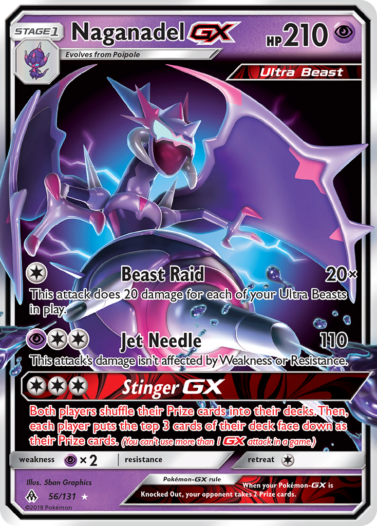 Naganadel GX (56/131) [Sun & Moon: Forbidden Light] | Good Games North