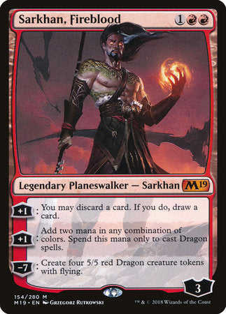 Sarkhan, Fireblood [Core Set 2019] | Good Games North