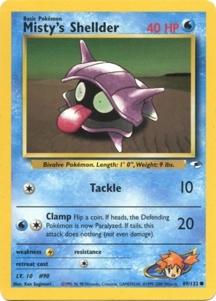 Misty's Shellder (89/132) [Gym Heroes Unlimited] | Good Games North