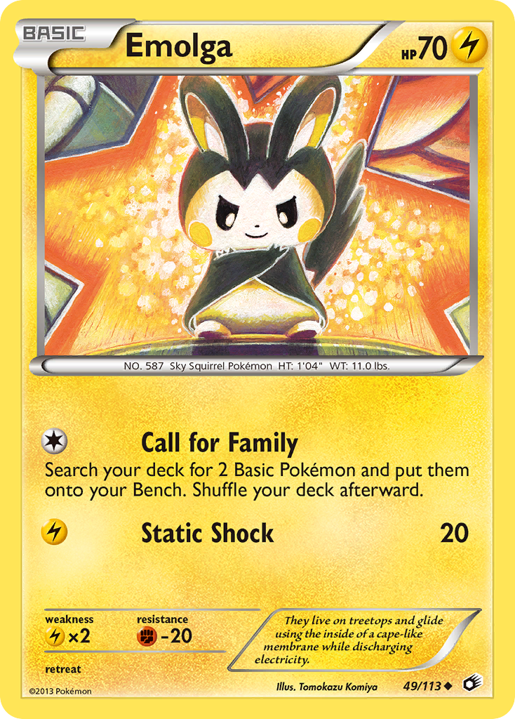 Emolga (49/113) [Black & White: Legendary Treasures] | Good Games North