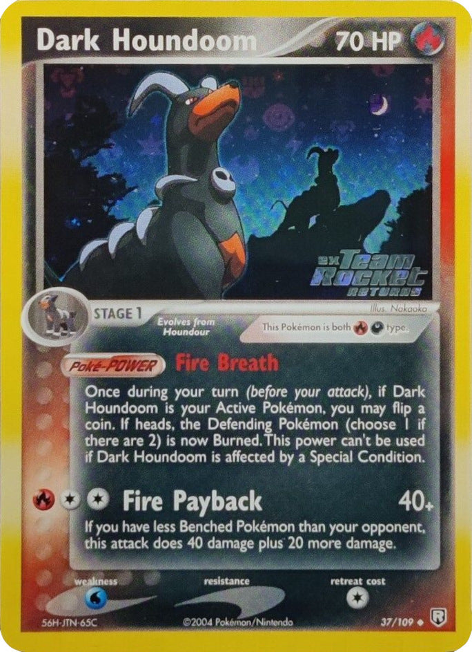 Dark Houndoom (37/109) (Stamped) [EX: Team Rocket Returns] | Good Games North