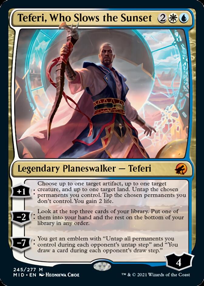 Teferi, Who Slows the Sunset [Innistrad: Midnight Hunt] | Good Games North