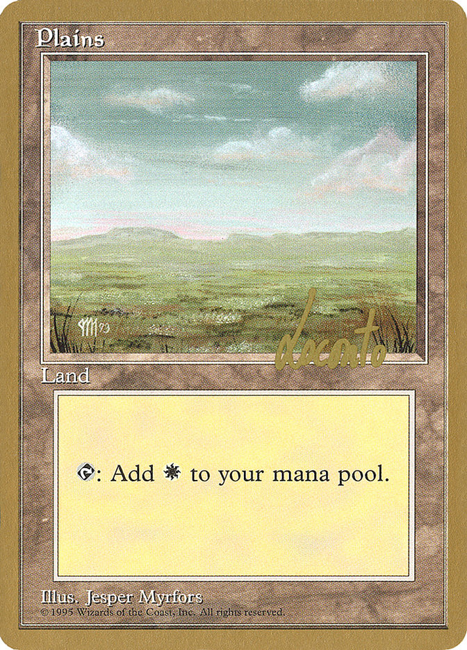 Plains (ml364) (Michael Loconto) [Pro Tour Collector Set] | Good Games North