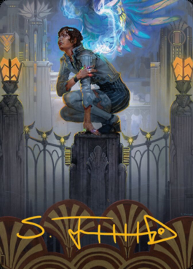Giada, Font of Hope 2 Art Card (Gold-Stamped Signature) [Streets of New Capenna Art Series] | Good Games North