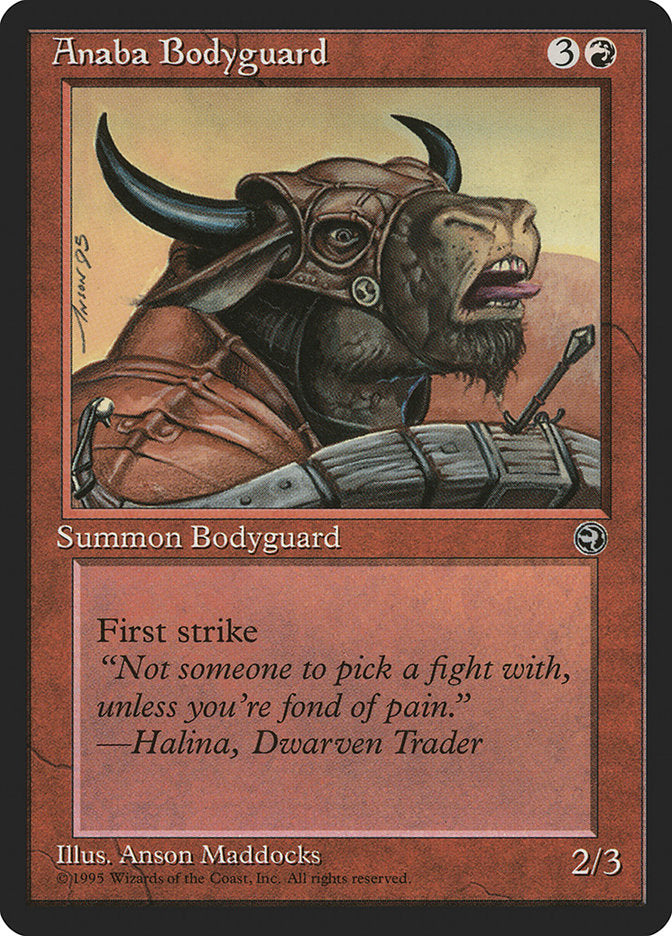 Anaba Bodyguard (Halina Flavor Text) [Homelands] | Good Games North