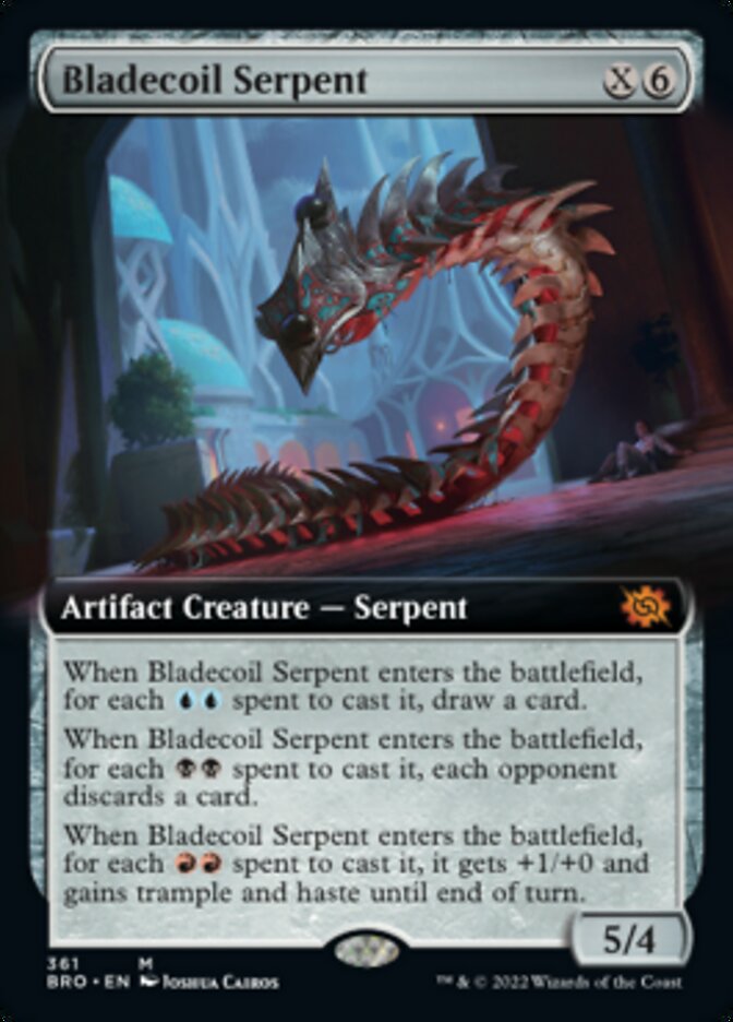 Bladecoil Serpent (Extended Art) [The Brothers' War] | Good Games North