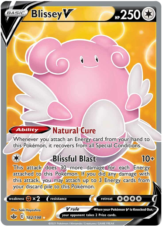 Blissey V (182/198) [Sword & Shield: Chilling Reign] | Good Games North