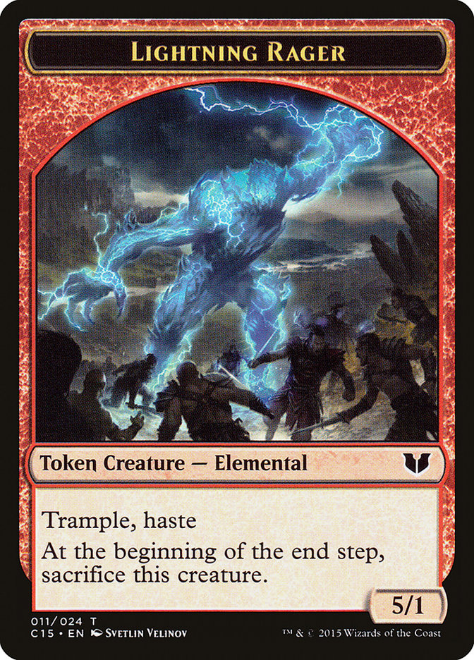 Lightning Rager // Lightning Rager Double-Sided Token [Commander 2015 Tokens] | Good Games North
