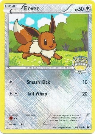 Eevee (84/108) (City Championship Promo) [Black & White: Dark Explorers] | Good Games North