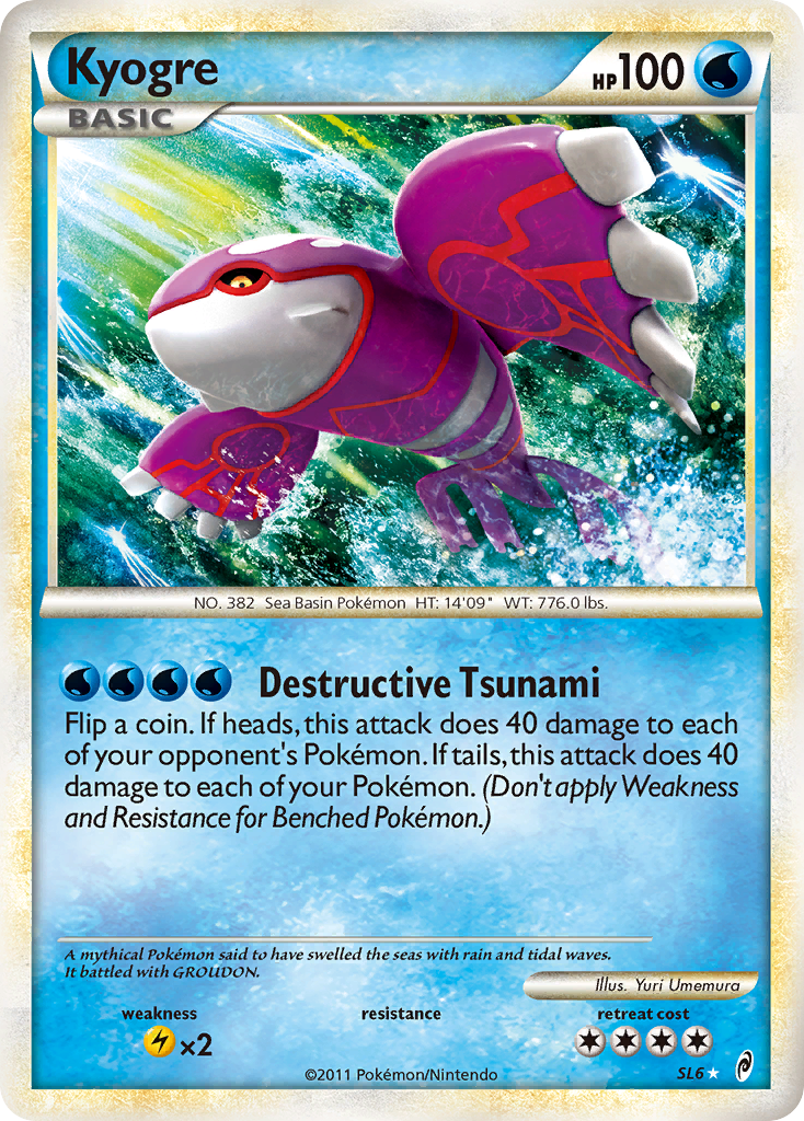 Kyogre (SL6) [HeartGold & SoulSilver: Call of Legends] | Good Games North