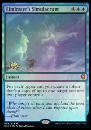 Elminster's Simulacrum [Commander Legends: Battle for Baldur's Gate Prerelease Promos] | Good Games North