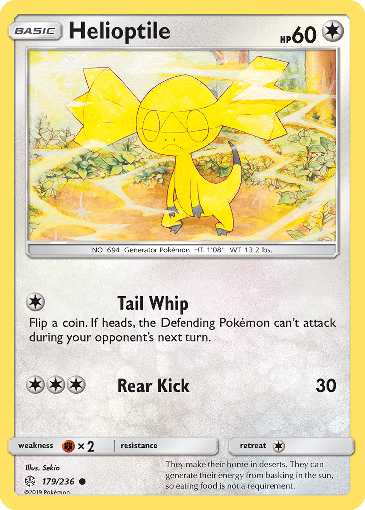 Helioptile (179/236) [Sun & Moon: Cosmic Eclipse] | Good Games North