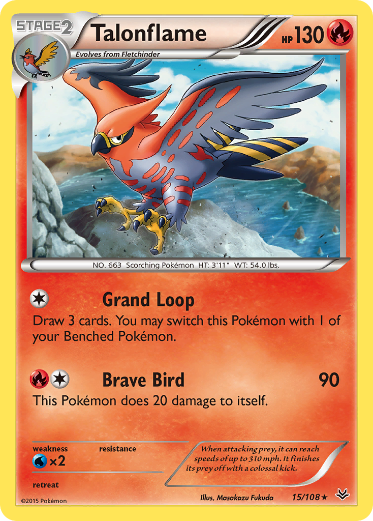 Talonflame (15/108) [XY: Roaring Skies] | Good Games North