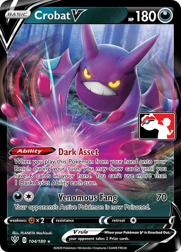 Crobat V (104/189) [Prize Pack Series One] | Good Games North