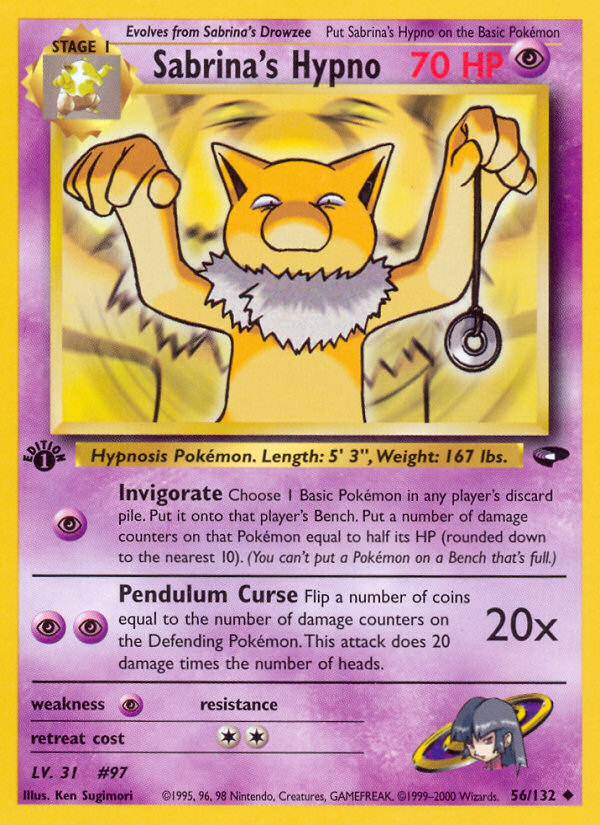 Sabrina's Hypno (56/132) [Gym Challenge 1st Edition] | Good Games North