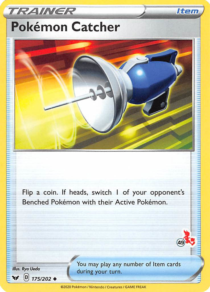 Pokemon Catcher (175/202) (Cinderace Stamp #49) [Battle Academy 2022] | Good Games North