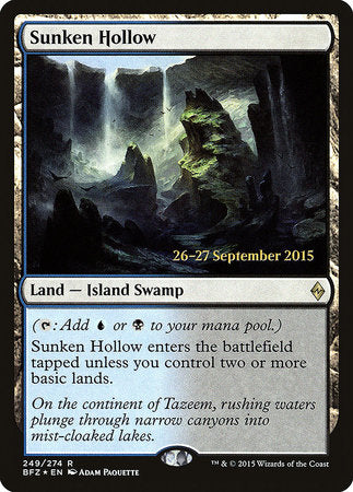 Sunken Hollow [Battle for Zendikar Promos] | Good Games North