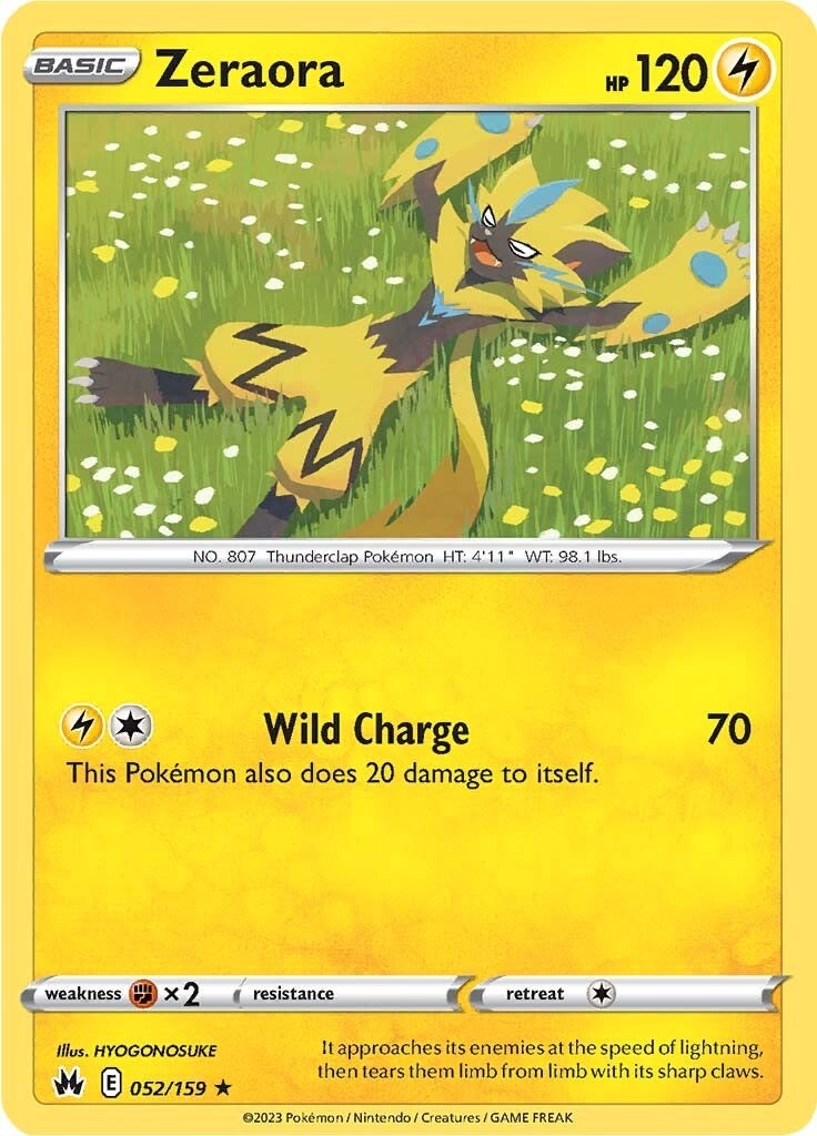 Zeraora (052/159) [Sword & Shield: Crown Zenith] | Good Games North