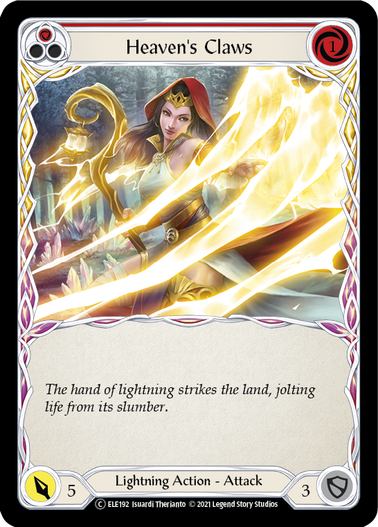 Heaven's Claws (Red) [U-ELE192] Unlimited Rainbow Foil | Good Games North