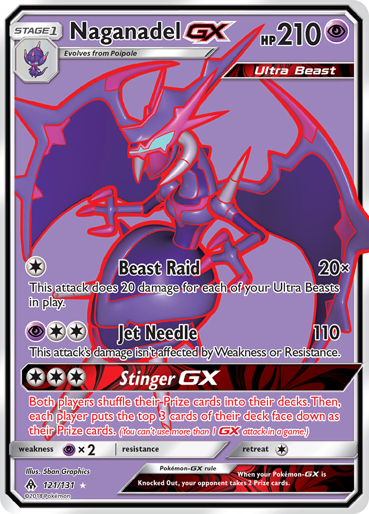 Naganadel GX (121/131) [Sun & Moon: Forbidden Light] | Good Games North