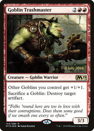 Goblin Trashmaster [Core Set 2019 Promos] | Good Games North