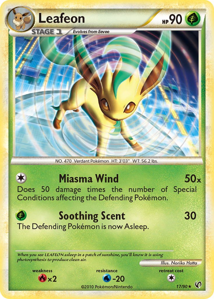 Leafeon (17/90) [HeartGold & SoulSilver: Undaunted] | Good Games North