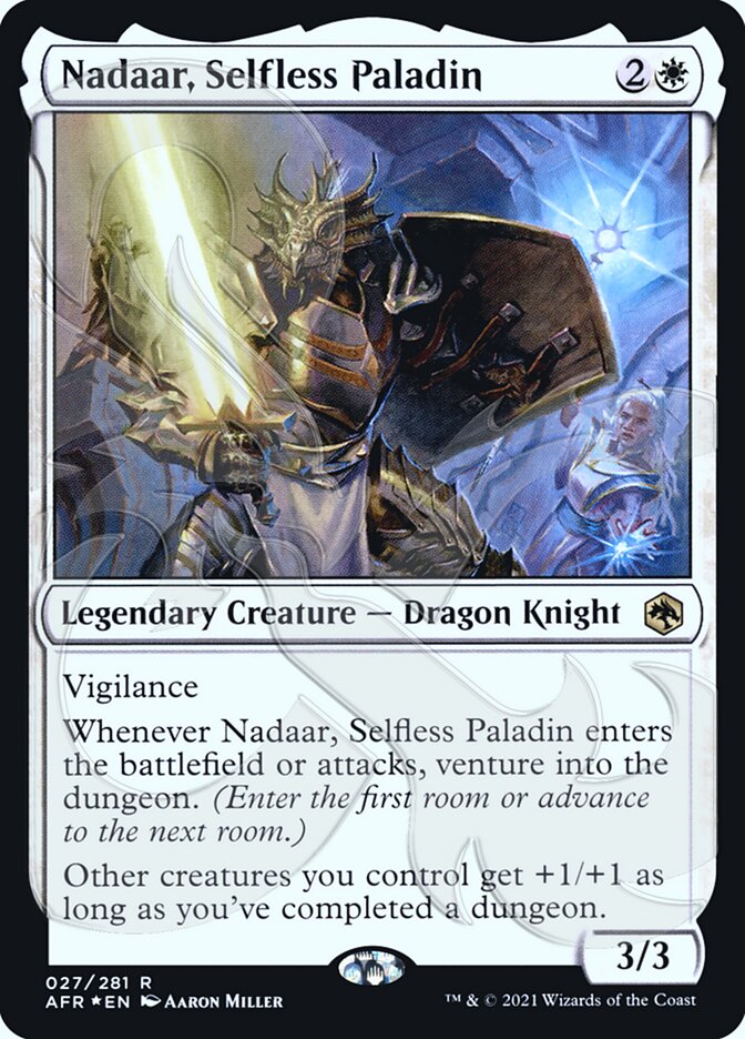 Nadaar, Selfless Paladin (Ampersand Promo) [Dungeons & Dragons: Adventures in the Forgotten Realms Promos] | Good Games North