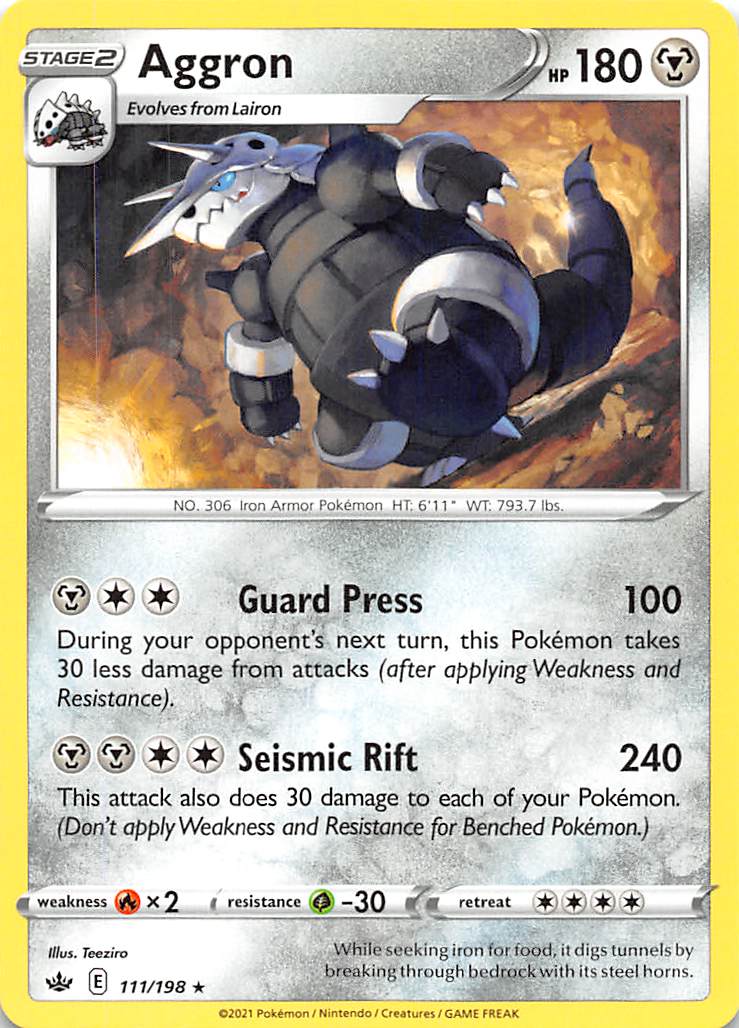 Aggron (111/198) [Sword & Shield: Chilling Reign] | Good Games North
