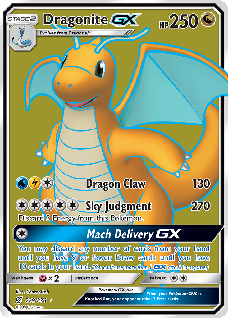 Dragonite GX (229/236) [Sun & Moon: Unified Minds] | Good Games North