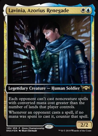 Lavinia, Azorius Renegade [Ravnica Allegiance Promos] | Good Games North