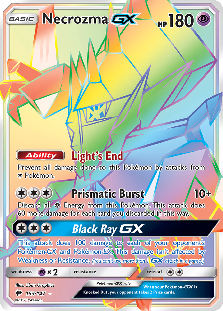 Necrozma GX (153/147) [Sun & Moon: Burning Shadows] | Good Games North