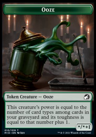 Ooze Token [Innistrad: Midnight Hunt Tokens] | Good Games North