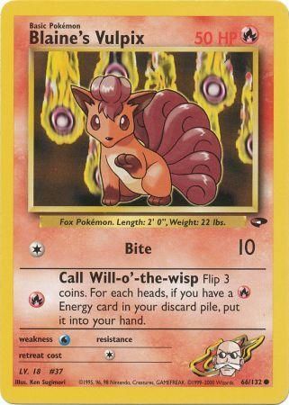 Blaine's Vulpix (66/132) [Gym Challenge Unlimited] | Good Games North