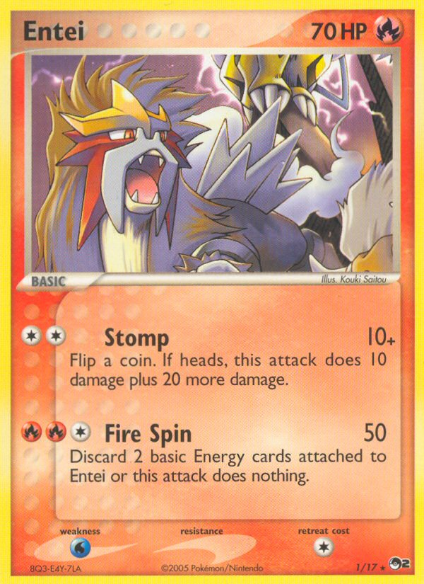 Entei (1/17) [POP Series 2] | Good Games North