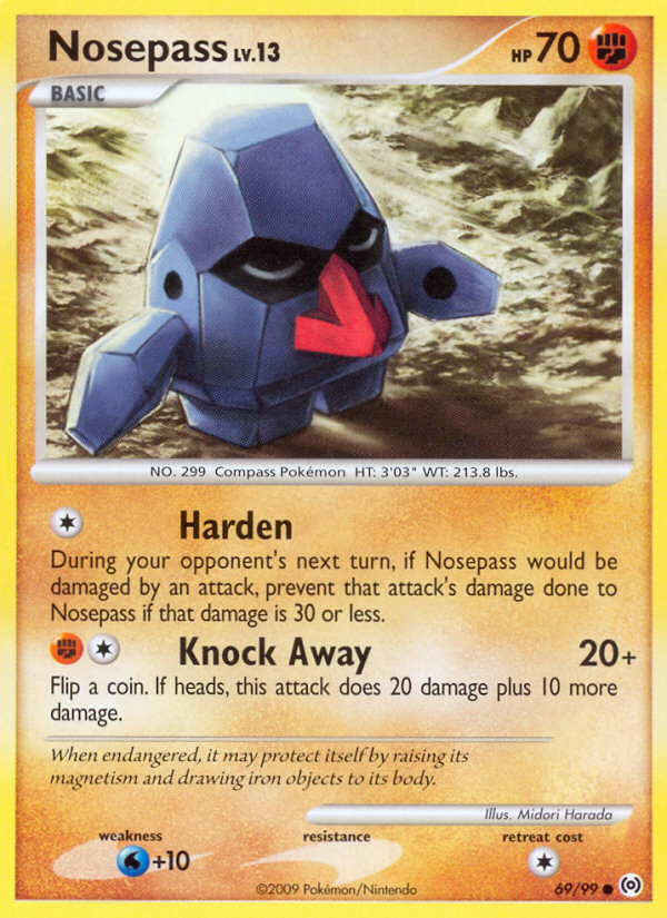 Nosepass (69/99) [Platinum: Arceus] | Good Games North